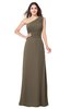 ColsBM Aislinn Carafe Brown Modest A-line Sleeveless Half Backless Floor Length Ribbon Plus Size Bridesmaid Dresses
