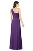 ColsBM Aislinn Dark Purple Modest A-line Sleeveless Half Backless Floor Length Ribbon Plus Size Bridesmaid Dresses