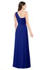 ColsBM Aislinn Electric Blue Modest A-line Sleeveless Half Backless Floor Length Ribbon Plus Size Bridesmaid Dresses