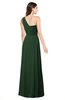 ColsBM Aislinn Hunter Green Modest A-line Sleeveless Half Backless Floor Length Ribbon Plus Size Bridesmaid Dresses