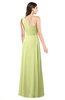 ColsBM Aislinn Lime Sherbet Modest A-line Sleeveless Half Backless Floor Length Ribbon Plus Size Bridesmaid Dresses