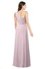 ColsBM Aislinn Pale Lilac Modest A-line Sleeveless Half Backless Floor Length Ribbon Plus Size Bridesmaid Dresses
