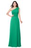 ColsBM Aislinn Pepper Green Modest A-line Sleeveless Half Backless Floor Length Ribbon Plus Size Bridesmaid Dresses