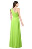 ColsBM Aislinn Sharp Green Modest A-line Sleeveless Half Backless Floor Length Ribbon Plus Size Bridesmaid Dresses