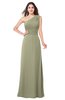 ColsBM Aislinn Sponge Modest A-line Sleeveless Half Backless Floor Length Ribbon Plus Size Bridesmaid Dresses