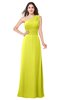 ColsBM Aislinn Sulphur Spring Modest A-line Sleeveless Half Backless Floor Length Ribbon Plus Size Bridesmaid Dresses