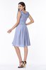 ColsBM Jenny Blue Heron Simple A-line Scoop Sleeveless Chiffon Knee Length Plus Size Bridesmaid Dresses