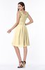 ColsBM Jenny Cornhusk Simple A-line Scoop Sleeveless Chiffon Knee Length Plus Size Bridesmaid Dresses