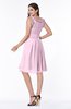 ColsBM Jenny Fairy Tale Simple A-line Scoop Sleeveless Chiffon Knee Length Plus Size Bridesmaid Dresses