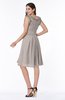 ColsBM Jenny Fawn Simple A-line Scoop Sleeveless Chiffon Knee Length Plus Size Bridesmaid Dresses