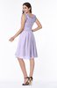 ColsBM Jenny Light Purple Simple A-line Scoop Sleeveless Chiffon Knee Length Plus Size Bridesmaid Dresses