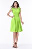 ColsBM Jenny Sharp Green Simple A-line Scoop Sleeveless Chiffon Knee Length Plus Size Bridesmaid Dresses