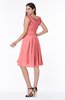 ColsBM Jenny Shell Pink Simple A-line Scoop Sleeveless Chiffon Knee Length Plus Size Bridesmaid Dresses