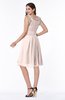 ColsBM Jenny Silver Peony Simple A-line Scoop Sleeveless Chiffon Knee Length Plus Size Bridesmaid Dresses