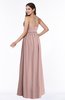 ColsBM Avah Blush Pink Modern Strapless Half Backless Chiffon Floor Length Ribbon Plus Size Bridesmaid Dresses