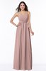 ColsBM Avah Bridal Rose Modern Strapless Half Backless Chiffon Floor Length Ribbon Plus Size Bridesmaid Dresses