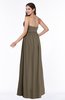 ColsBM Avah Carafe Brown Modern Strapless Half Backless Chiffon Floor Length Ribbon Plus Size Bridesmaid Dresses
