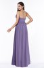 ColsBM Avah Chalk Violet Modern Strapless Half Backless Chiffon Floor Length Ribbon Plus Size Bridesmaid Dresses