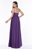 ColsBM Avah Dark Purple Modern Strapless Half Backless Chiffon Floor Length Ribbon Plus Size Bridesmaid Dresses
