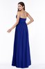 ColsBM Avah Electric Blue Modern Strapless Half Backless Chiffon Floor Length Ribbon Plus Size Bridesmaid Dresses
