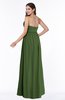 ColsBM Avah Garden Green Modern Strapless Half Backless Chiffon Floor Length Ribbon Plus Size Bridesmaid Dresses