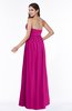 ColsBM Avah Hot Pink Modern Strapless Half Backless Chiffon Floor Length Ribbon Plus Size Bridesmaid Dresses