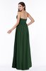 ColsBM Avah Hunter Green Modern Strapless Half Backless Chiffon Floor Length Ribbon Plus Size Bridesmaid Dresses