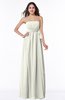 ColsBM Avah Ivory Modern Strapless Half Backless Chiffon Floor Length Ribbon Plus Size Bridesmaid Dresses