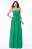 ColsBM Avah Pepper Green Modern Strapless Half Backless Chiffon Floor Length Ribbon Plus Size Bridesmaid Dresses