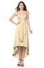 ColsBM Emilee Apricot Gelato Sexy A-line Sleeveless Half Backless Asymmetric Plus Size Bridesmaid Dresses