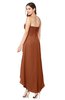 ColsBM Emilee Bombay Brown Sexy A-line Sleeveless Half Backless Asymmetric Plus Size Bridesmaid Dresses