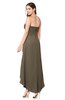 ColsBM Emilee Carafe Brown Sexy A-line Sleeveless Half Backless Asymmetric Plus Size Bridesmaid Dresses