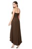 ColsBM Emilee Chocolate Brown Sexy A-line Sleeveless Half Backless Asymmetric Plus Size Bridesmaid Dresses