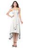 ColsBM Emilee Cloud White Sexy A-line Sleeveless Half Backless Asymmetric Plus Size Bridesmaid Dresses
