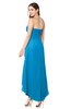 ColsBM Emilee Cornflower Blue Sexy A-line Sleeveless Half Backless Asymmetric Plus Size Bridesmaid Dresses