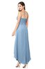 ColsBM Emilee Dusty Blue Sexy A-line Sleeveless Half Backless Asymmetric Plus Size Bridesmaid Dresses