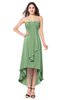ColsBM Emilee Fair Green Sexy A-line Sleeveless Half Backless Asymmetric Plus Size Bridesmaid Dresses