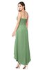 ColsBM Emilee Fair Green Sexy A-line Sleeveless Half Backless Asymmetric Plus Size Bridesmaid Dresses