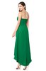ColsBM Emilee Green Sexy A-line Sleeveless Half Backless Asymmetric Plus Size Bridesmaid Dresses