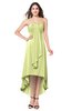 ColsBM Emilee Lime Green Sexy A-line Sleeveless Half Backless Asymmetric Plus Size Bridesmaid Dresses