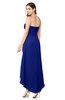 ColsBM Emilee Nautical Blue Sexy A-line Sleeveless Half Backless Asymmetric Plus Size Bridesmaid Dresses