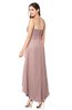 ColsBM Emilee Nectar Pink Sexy A-line Sleeveless Half Backless Asymmetric Plus Size Bridesmaid Dresses