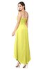 ColsBM Emilee Pale Yellow Sexy A-line Sleeveless Half Backless Asymmetric Plus Size Bridesmaid Dresses