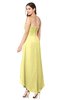ColsBM Emilee Pastel Yellow Sexy A-line Sleeveless Half Backless Asymmetric Plus Size Bridesmaid Dresses