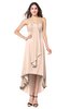 ColsBM Emilee Peach Puree Sexy A-line Sleeveless Half Backless Asymmetric Plus Size Bridesmaid Dresses