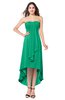 ColsBM Emilee Pepper Green Sexy A-line Sleeveless Half Backless Asymmetric Plus Size Bridesmaid Dresses