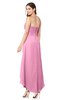 ColsBM Emilee Pink Sexy A-line Sleeveless Half Backless Asymmetric Plus Size Bridesmaid Dresses
