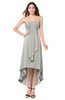 ColsBM Emilee Platinum Sexy A-line Sleeveless Half Backless Asymmetric Plus Size Bridesmaid Dresses