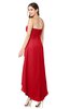 ColsBM Emilee Red Sexy A-line Sleeveless Half Backless Asymmetric Plus Size Bridesmaid Dresses