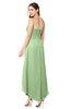 ColsBM Emilee Sage Green Sexy A-line Sleeveless Half Backless Asymmetric Plus Size Bridesmaid Dresses